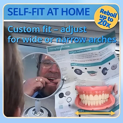 😊3 Mins to Fit🦷 Self-Fit Dentures – Do It At Home, No Pros Needed!