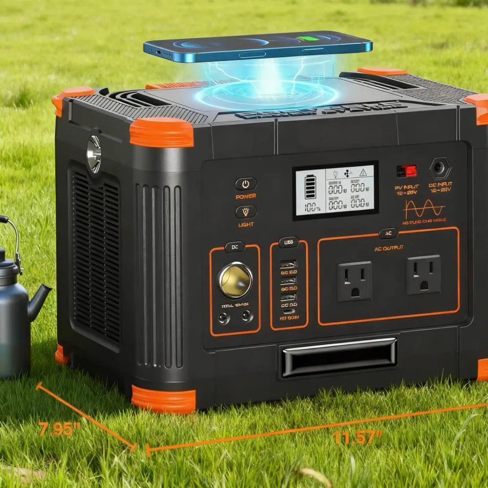 500W Portable Power, 519Wh Capacity & Solar Charging