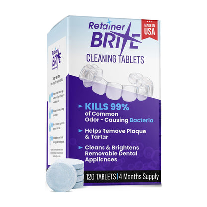 Dental Appliance Cleaner, Braces Retainer Cleaner and More. Cleaning Tablets for Ultrasonic Cleaners.