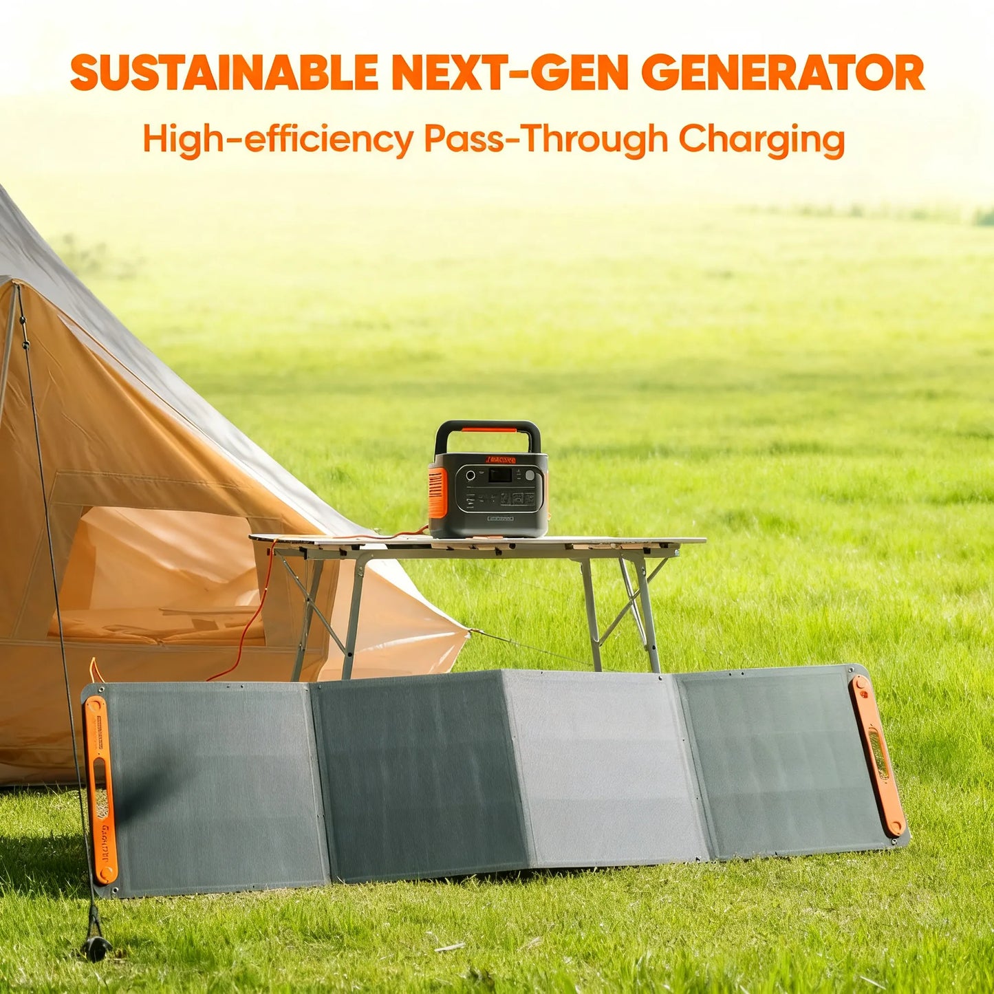 1070Wh Portable Power, 1500W Output & 1-Hour Charge, Solar Compatible