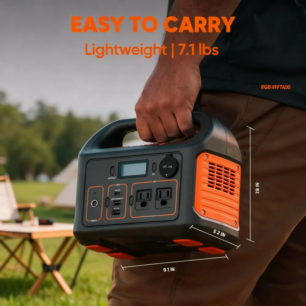 293Wh Portable Power, Lithium Solar for Outdoor & Emergency