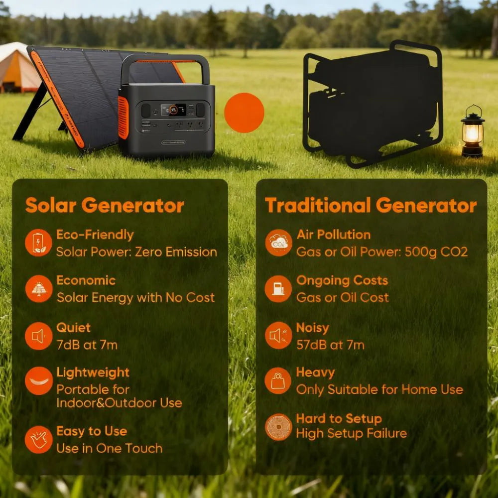 293Wh Portable Power, Lithium Solar for Outdoor & Emergency