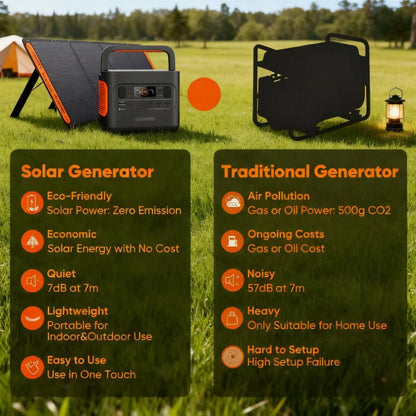 293Wh Portable Power, Lithium Solar for Outdoor & Emergency