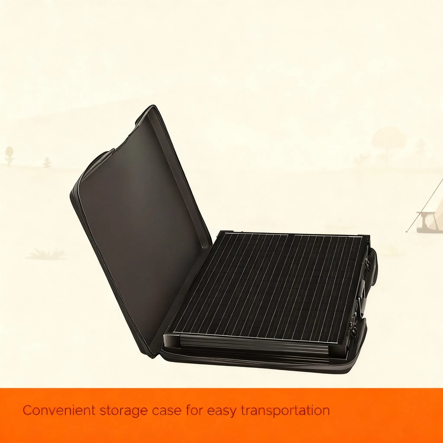 200W Foldable Solar Panel, with Waterproof Controller & Adjustable Stand