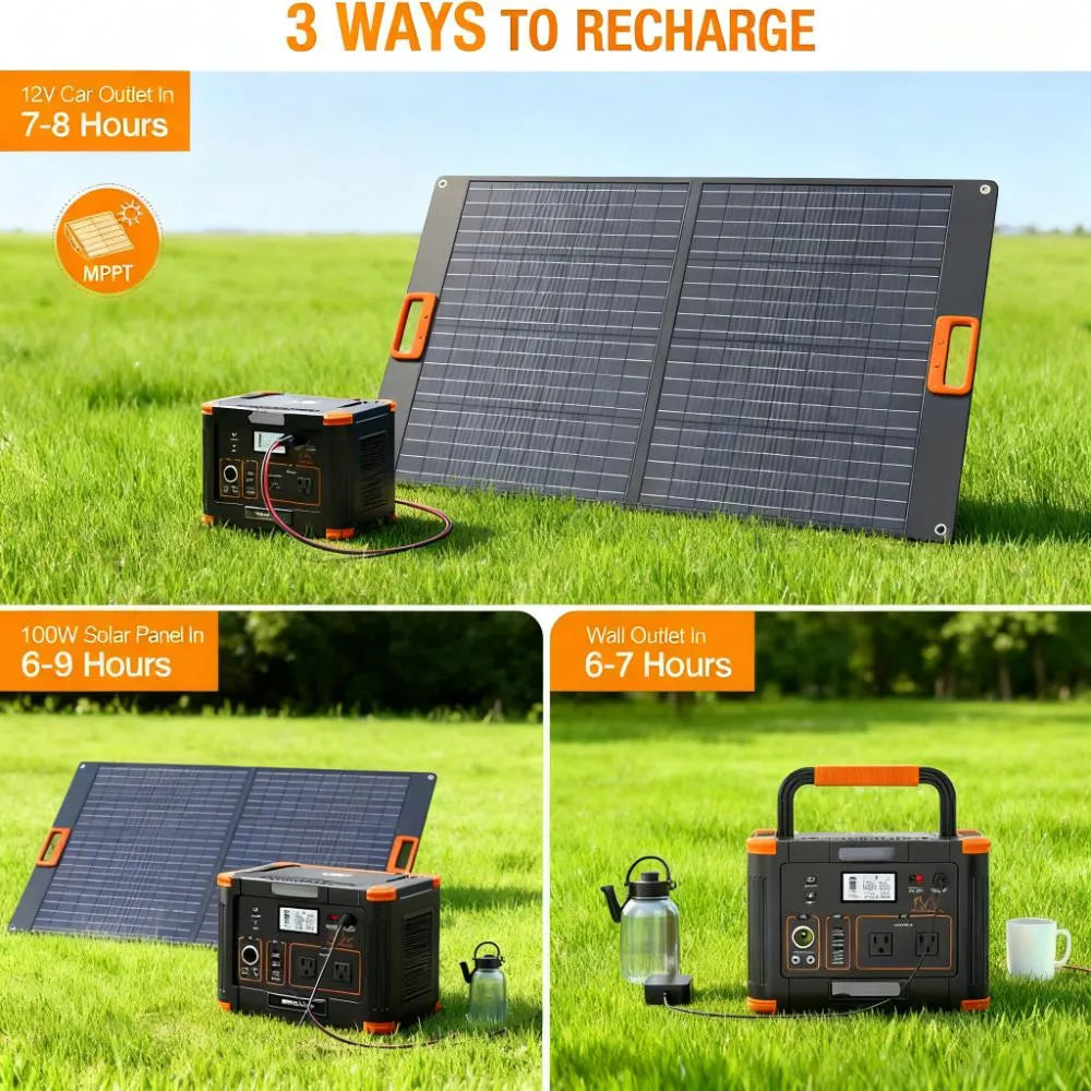 293Wh Portable Power, Lithium Solar for Outdoor & Emergency