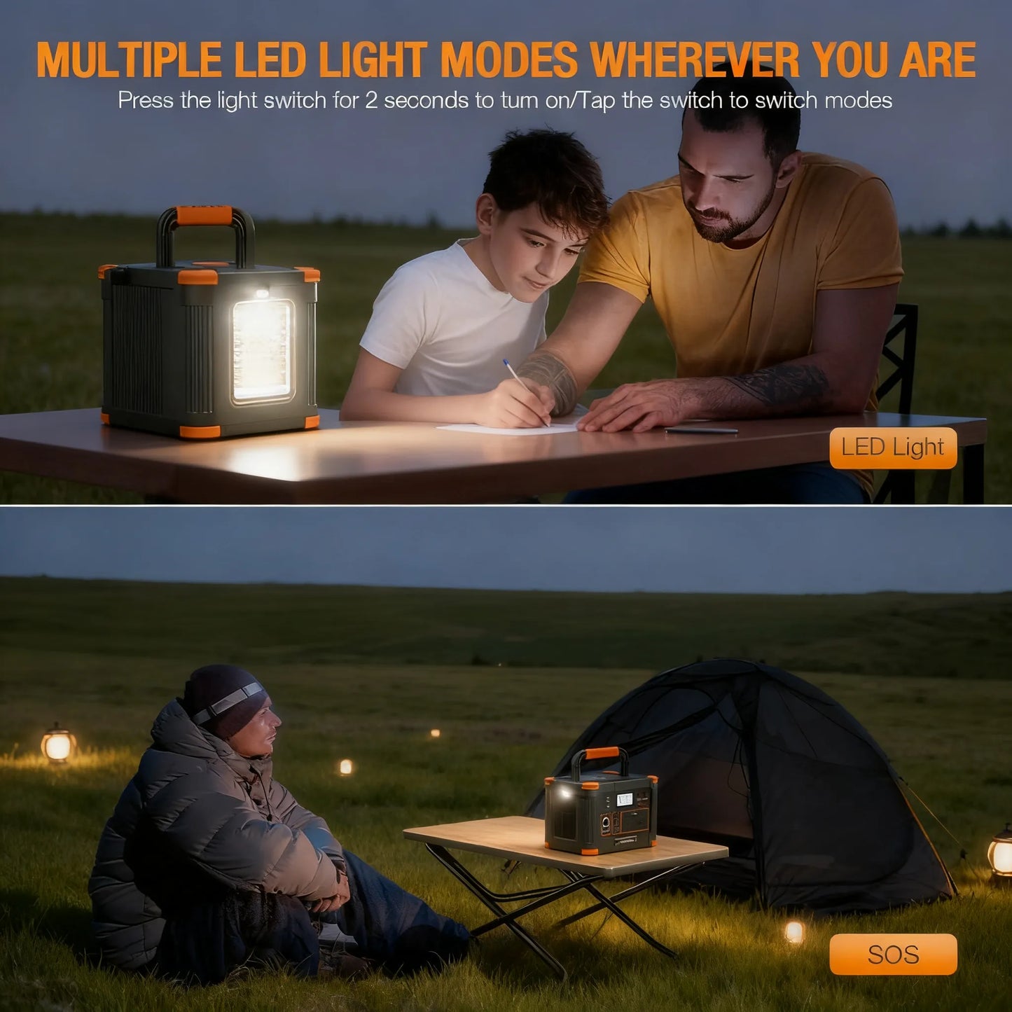 500W Portable Power, 519Wh Capacity & Solar Charging