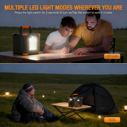 500W Portable Power, 519Wh Capacity & Solar Charging