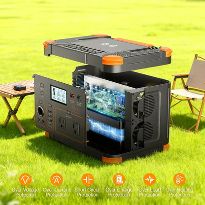 500W Portable Power, 519Wh Capacity & Solar Charging