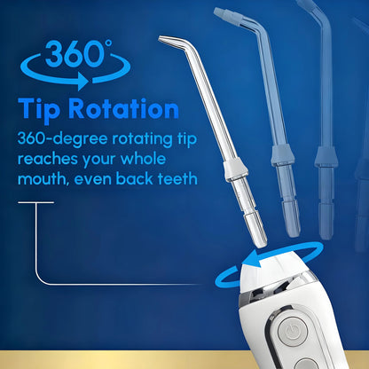 Advanced 2.0 Cordless Water Flosser: Dental Care for Teeth/Gums/Braces, 4 Tips, Travel Bag, ADA Accepted