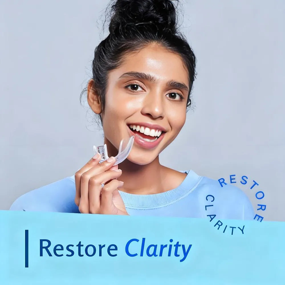 Retainer Cleaner Set: No-Mess Tablets, Universal Denture Bath + Strainer – Cleans Retainers/Mouth Guards (Stains/Odor/Plaque)